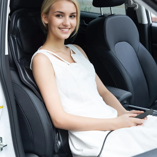 （自提可发加拿大，temu&tk下自提单）带热敷功能全身按摩椅垫，8 种按摩模式 + 9 档力度调节，适用于家用 / 办公 / 车载场景，肩颈背疼痛舒缓按摩器，全身按摩，缓解久坐酸痛与运动损伤，配备 3 档定时功能-5