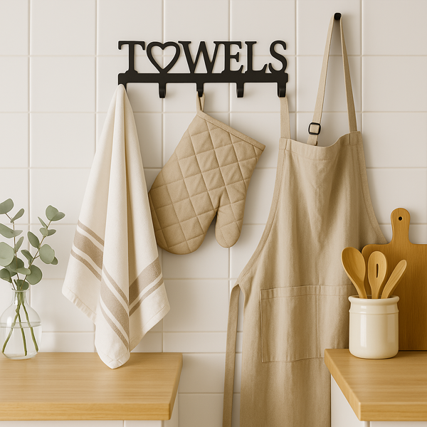 CIFbuy哥特风黑色铁制壁钩浴室厨房门厅多用途免打孔挂钩(TikTok、temu下自提)-5