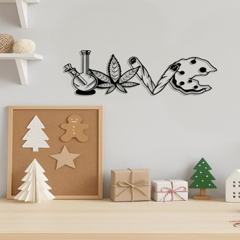 CIFbuy复古心形铁质墙饰 乡村风情爱心装饰适用于客厅卧室墙面艺术(TikTok、temu下自提)