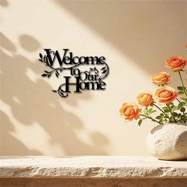 CIFbuy复古农家风格铁制墙面装饰牌 生活起点爱无止境 防水耐用乡村家居装饰(TikTok、temu下自提)-4