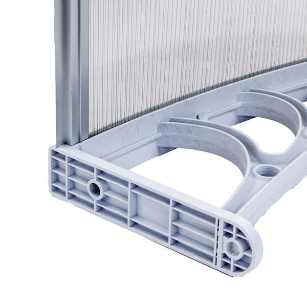 【同款编码：49094033】40*32in 透明板白色支架 雨篷 塑料支架 阳光板 前后铝条-21