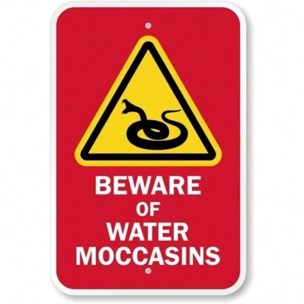CIFbuy警告水上蜈蚣警示牌 8x12英寸 防水金属标识（TikTok、temu下自提）-8