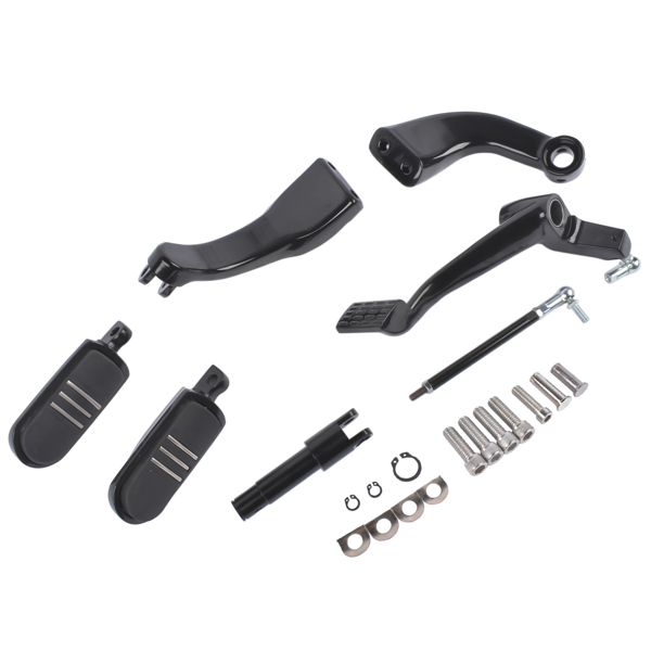 前置脚踏 Mid Control Shifter Lever Pegs Kit Black Fits for Harley Sportster Forty Eight Iron XL883 XL1200 Models 2004-2013-3