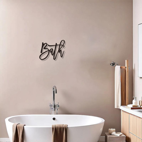 CIFbuy复古工业风水性防锈铁制装饰墙牌客厅厨房卧室浴室挂饰（TikTok、temu下自提）-5