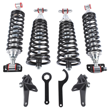 减震套装 500lbs Front 300lbs Rear Coilover Conversion Kit Fits for GM G-Body Chevy Buick Olds GMC 1978-1988 SBC