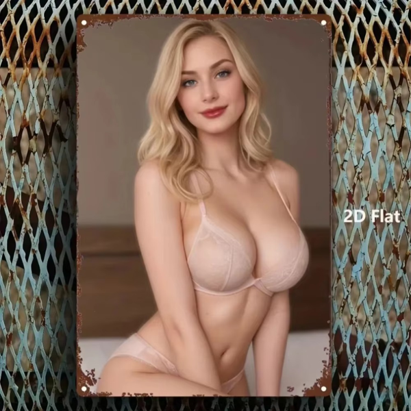 CIFbuy优雅金属金色女士红唇墙面装饰艺术品卧室家居装饰(TikTok、temu下自提)-1