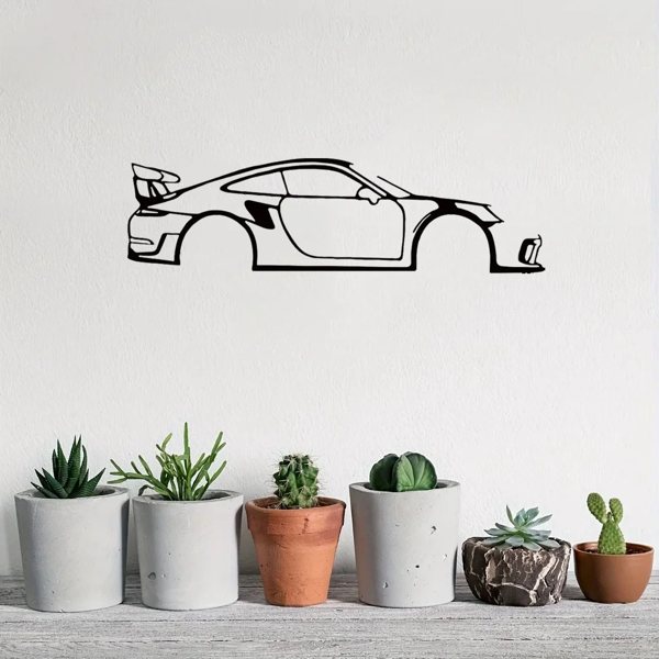 CIFbuy现代简约抽象黑色金属几何墙面艺术装饰雕塑（TikTok、temu下自提）-5