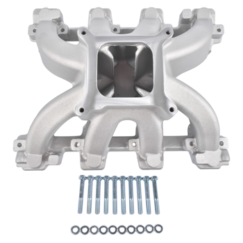 进气歧管 28097 Single Plane Intake Manifold Fits for GM III LS1/LS2/4.8/5.3/6.0L RPM 3500-8000