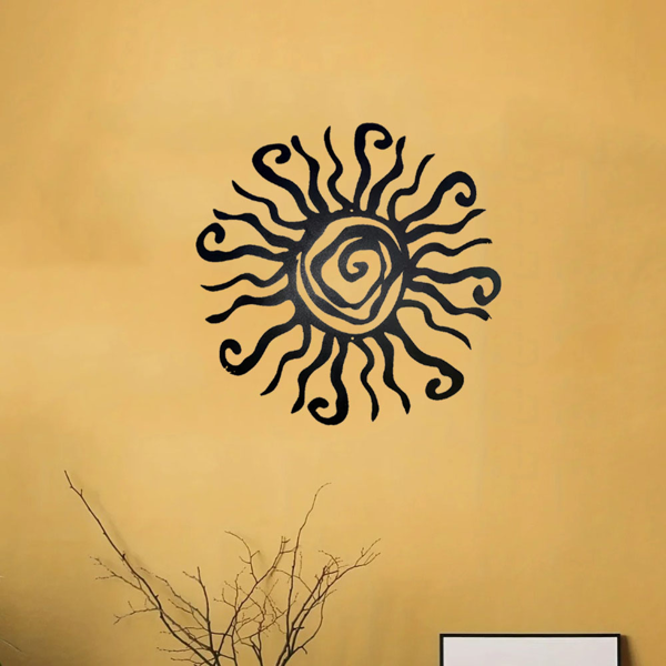 CIFbuy波西米亚风格太阳金属壁饰 手工复古花园庭院装饰雕塑（TikTok、temu下自提）-7