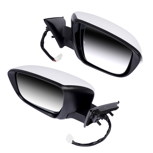 后视镜 2Pcs Door Mirrors Power Heated with Camera LH & RH Fit for Nissan Rogue 2.5L 2.0L l4 963024BA3A 963014BA3A-3