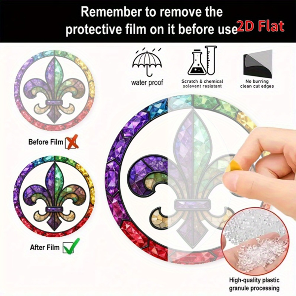 CIFbuy 7.87英寸多彩花卉亚克力太阳捕捉器节日装饰 (TikTok、temu下自提)-6