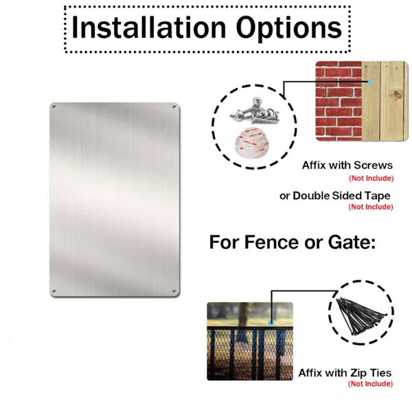 CIFbuy单件定制复古金属花园标识 个性化铭牌户外庭院门牌装饰（TikTok、temu下自提）-5