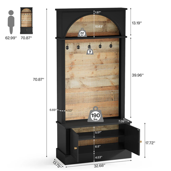 入口衣帽架鞋柜-3