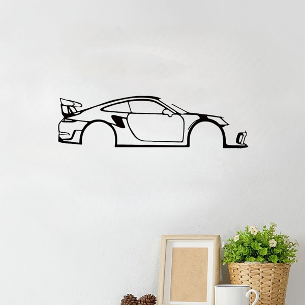 CIFbuy现代简约抽象黑色金属几何墙面艺术装饰雕塑（TikTok、temu下自提）-4