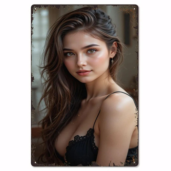 CIFbuy波西米亚复古女性肖像铝制墙艺 客厅卧室装饰壁画（TikTok、temu下自提）