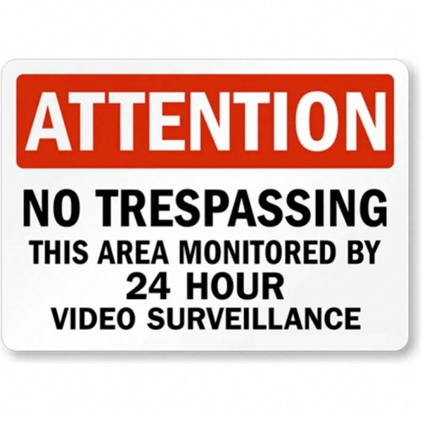 CIFbuy防攀爬警示标志坚固耐用多种安装选择防盗安全告示牌(TikTok、temu下自提)-1