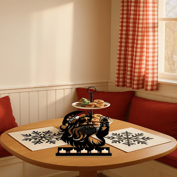 CIFbuy复古雪人麋鹿铁制挂饰圣诞墙面装饰客厅卧室玄关(TikTok、temu下自提)-1