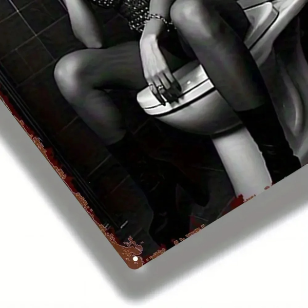 CIFbuy哥特复古裸体吸烟女性铝墙艺术装饰（TikTok、temu下自提）-5