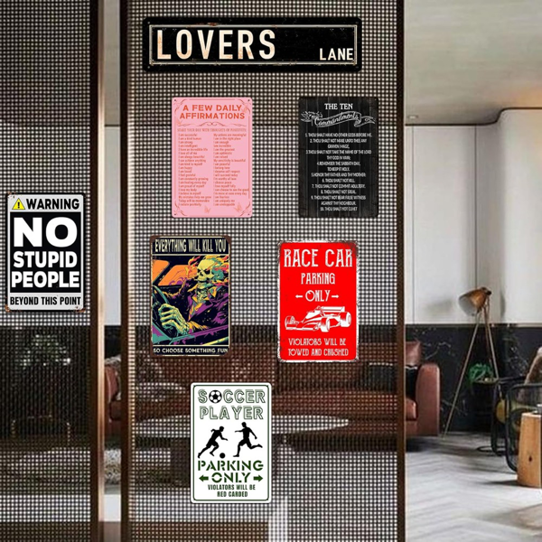 CIFbuy男孩足球卧室现代金属装饰壁牌 TikTok、temu下自提-3