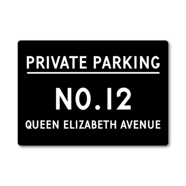 CIFbuy个性化金属私人停车场标牌完美定制门牌号和街道名称(TikTok、temu下自提)-2