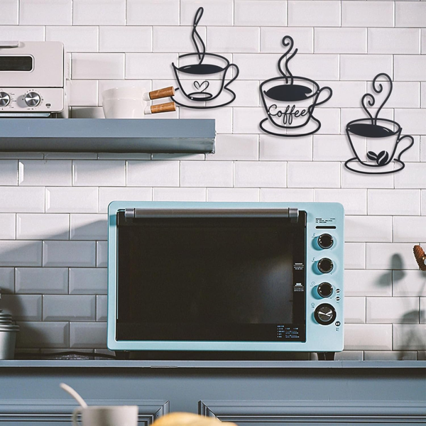 CIFbuy复古金属咖啡标志墙饰 工业风厨房酒吧墙面装饰牌(TikTok、temu下自提)-5