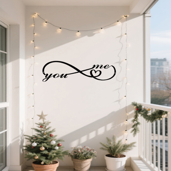 CIFbuy个性哥特风金属墙饰 情侣专属黑色浪漫家居装饰(TikTok、temu下自提)