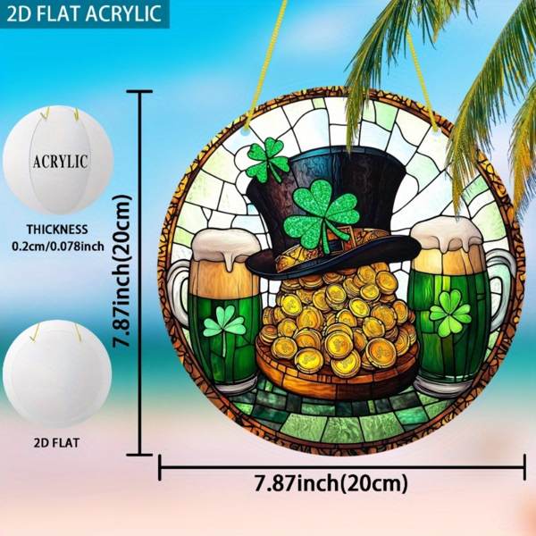 CIFbuy彩虹亚克力棱镜太阳捕手挂饰 家居花园节日装饰（TikTok、temu下自提）-2