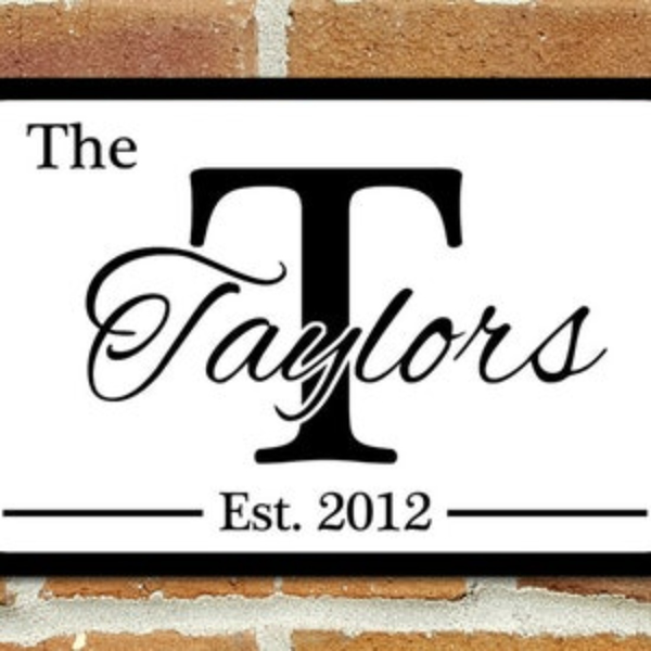 CIFbuy家庭个性化金属姓名标牌定制室内室外多色可选(TikTok、temu下自提)-7