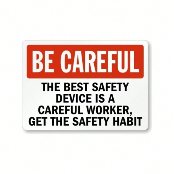 CIFbuy注意安全增强警告标志 坚固金属材质 户外室内使用（TikTok、temu下自提）-7