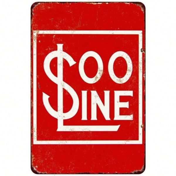 CIFbuy 普斯线铁路复古金属标识，适用于火车车厢模型铁路装饰（TikTok 平台，提供上门取货服务）-1