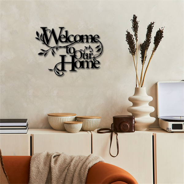 CIFbuy复古农家风格铁制墙面装饰牌 生活起点爱无止境 防水耐用乡村家居装饰(TikTok、temu下自提)-8