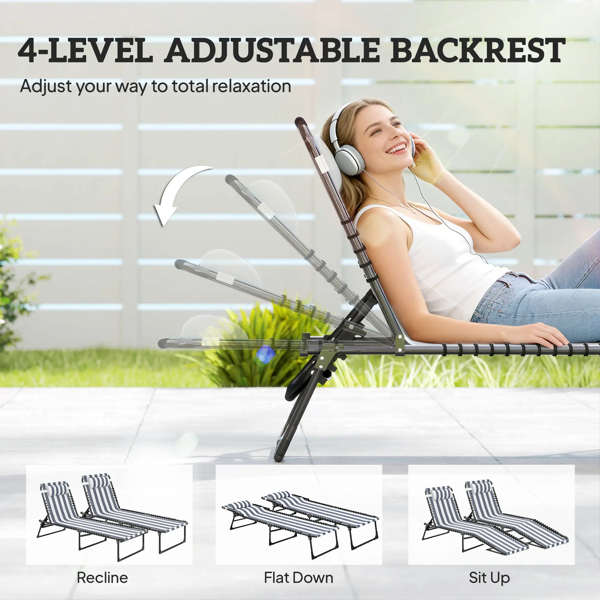 折叠式躺椅（周末不发货）-3