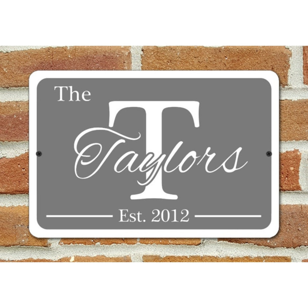 CIFbuy家庭个性化金属姓名标牌定制室内室外多色可选(TikTok、temu下自提)-5