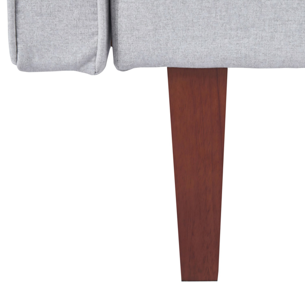 现代棉型织物沙发｜簇绒可调节靠背休闲沙发｜木脚+金属支撑脚客厅沙发-12