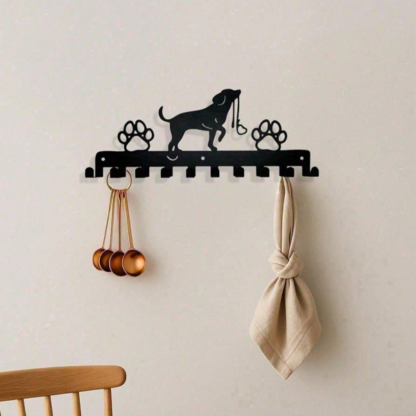 CIFbuy农家风金属狗挂钩墙面装饰 多功能门厅钥匙架厨房收纳 TikTok、temu下自提-2