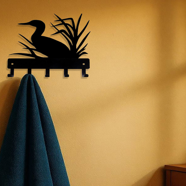 CIFbuy复古黑铁壁钩组 乡村钥匙架壁挂组织架 节省空间装饰礼物（TikTok、temu下自提）-3