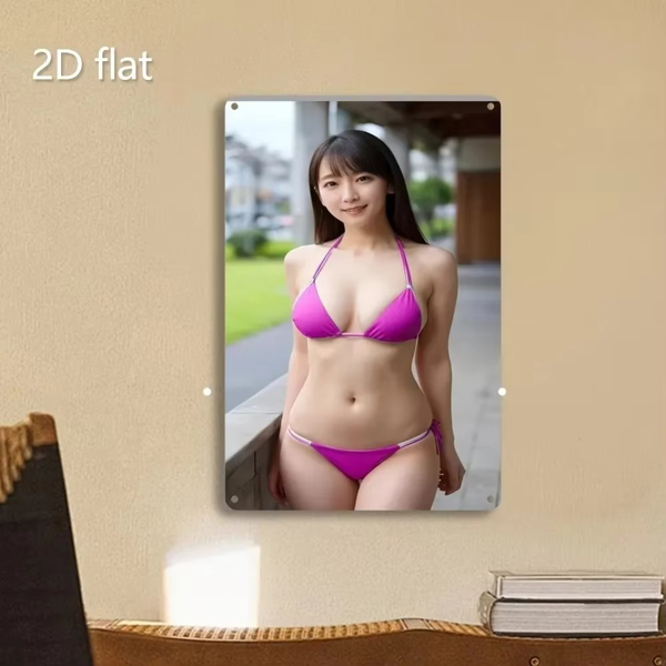 CIFbuy 金属比基尼美女艺术装饰牌 TikTok、temu下自提-4