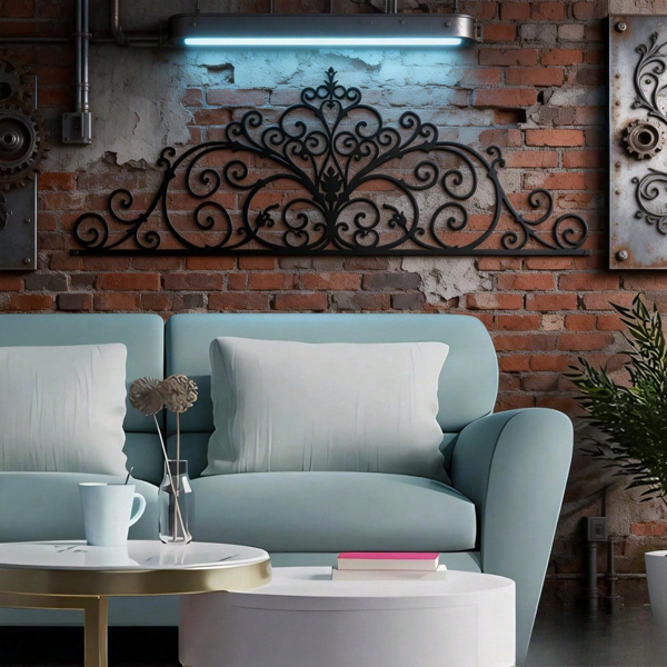 CIFbuy暗黑浪漫哥特墙面装饰复古金属花卉雕塑万圣节圣诞礼物(TikTok、temu下自提)-7