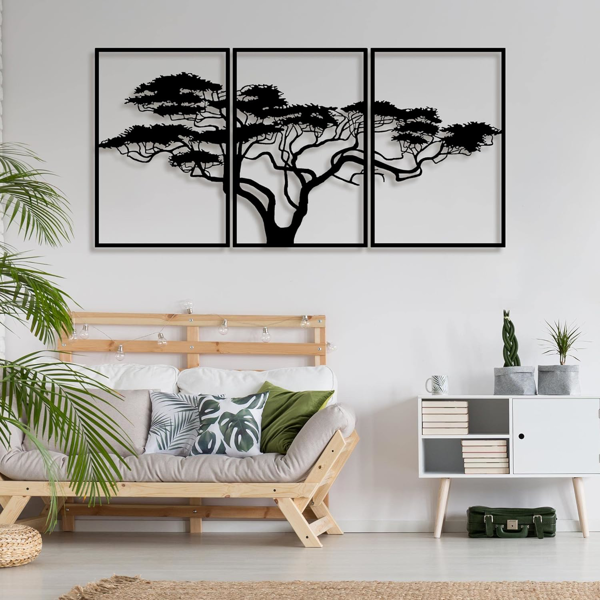 CIFbuy三件套生命树铁制墙面装饰 现代客厅卧室办公室灵性装饰(TikTok、temu下自提)-4