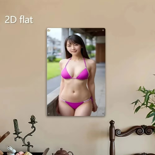 CIFbuy 金属比基尼美女艺术装饰牌 TikTok、temu下自提-5