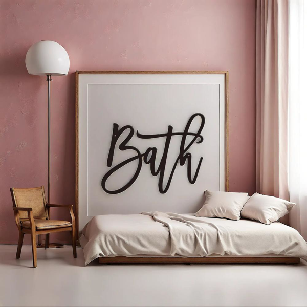 CIFbuy复古工业风水性防锈铁制装饰墙牌客厅厨房卧室浴室挂饰（TikTok、temu下自提）-7