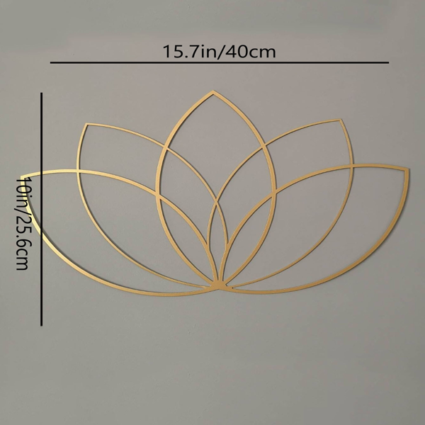 CIFbuy 禅意莲花装饰画 新中式家居墙面挂饰 节日乔迁礼物(TikTok、temu下自提)-4