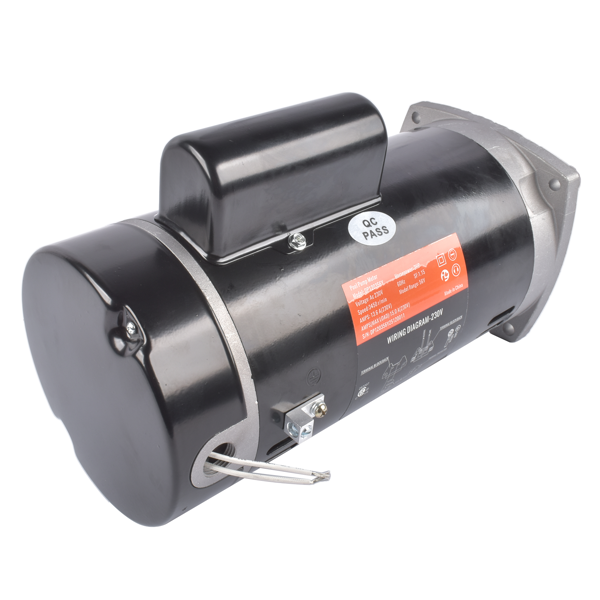泳池水泵电机 3HP 230V Swimming Pool Motor Single-Speed Square Flange B2844 for Pool and Spa-2