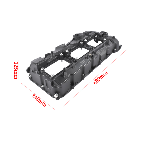 气门室盖 Engine Valve Cover w/Gasket 11127846359 Replacement for BMW S55 ENGINE M2 M3 M4 3.0L L6-8