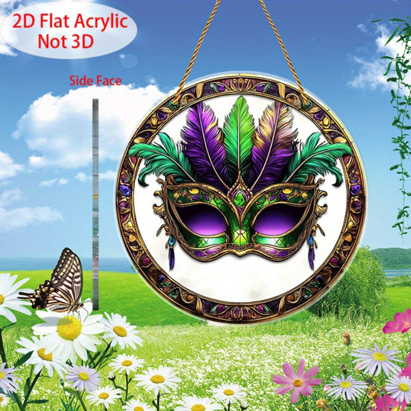 CIFbuy阳光捕手亚克力悬挂装饰 彩色圆形窗饰家居氛围(TikTok、temu下自提)-1