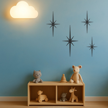 CIFbuy中世纪八角星纹复古铁艺墙饰简约哥特风家居装饰艺术品(TikTok、temu下自提)