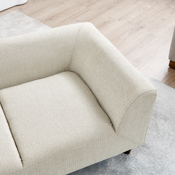 带靠背和扶手的宠物沙发，现代简约长方形宠物沙发，适合小型和中型犬，柔软舒适的坐垫，——米色-11