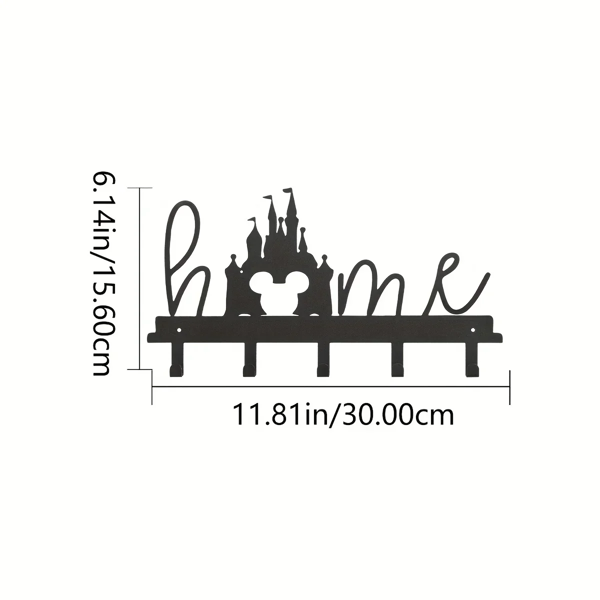 CIFbuy现代钥匙挂钩壁挂 节省空间入口组织者 简易安装（TikTok、temu下自提）-4