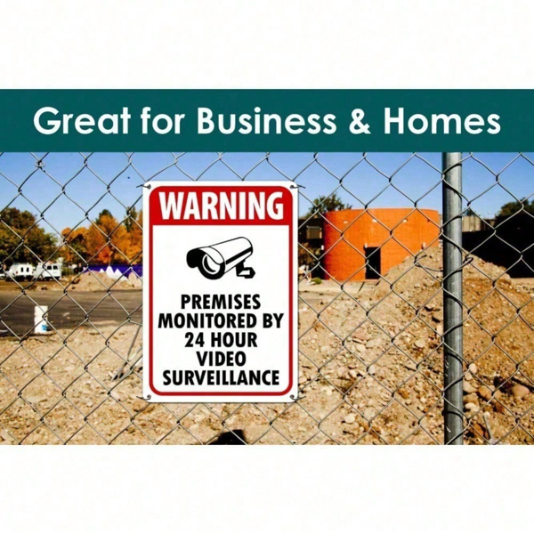 CIFbuy 24/7监控警示牌 坚固耐用室内室外通用（TikTok、temu下自提）-9