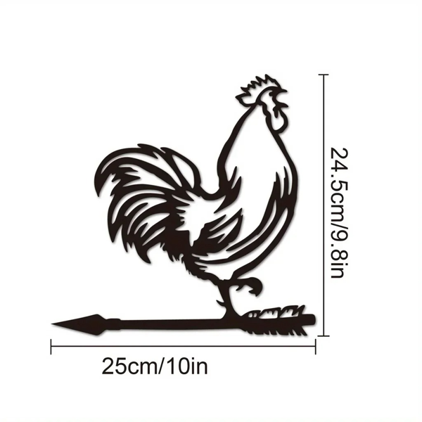 CIFbuy复古乡村风格室外铁制花园装饰艺术标牌墙挂(TikTok、temu下自提)-6